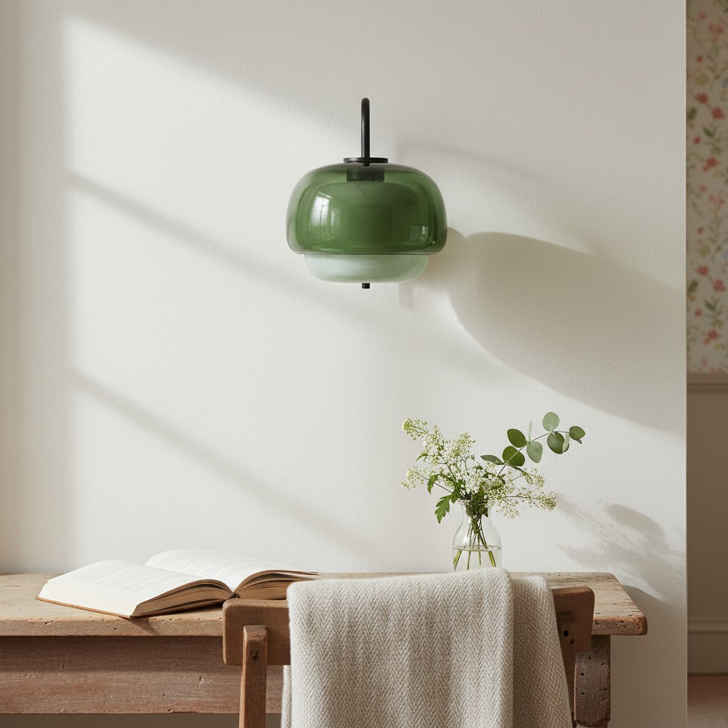 Freyza | Glass Wall Light – Modern Bedroom Hallway