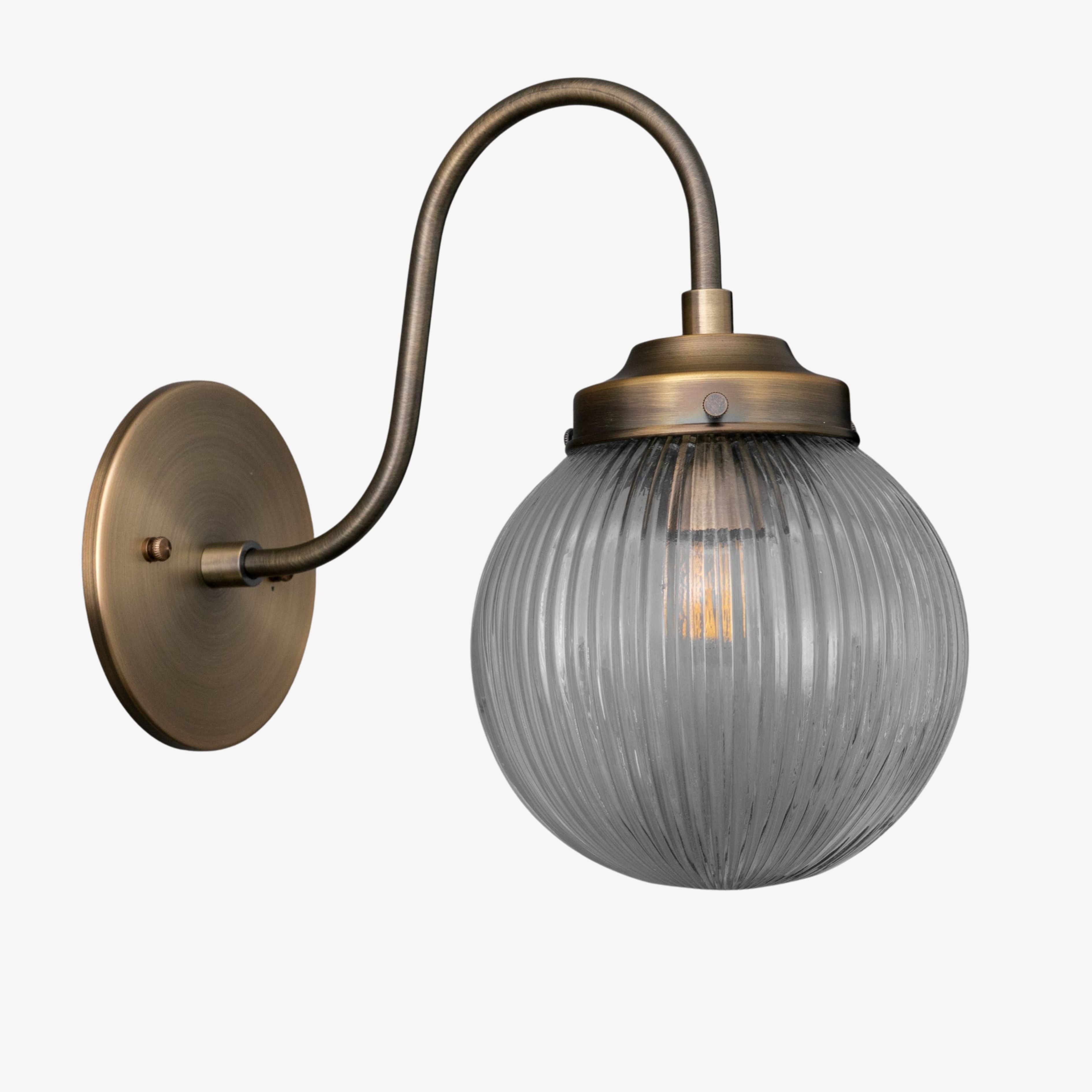 Freyza | Glass Wall Sconce – Industrial Living Room Hallway