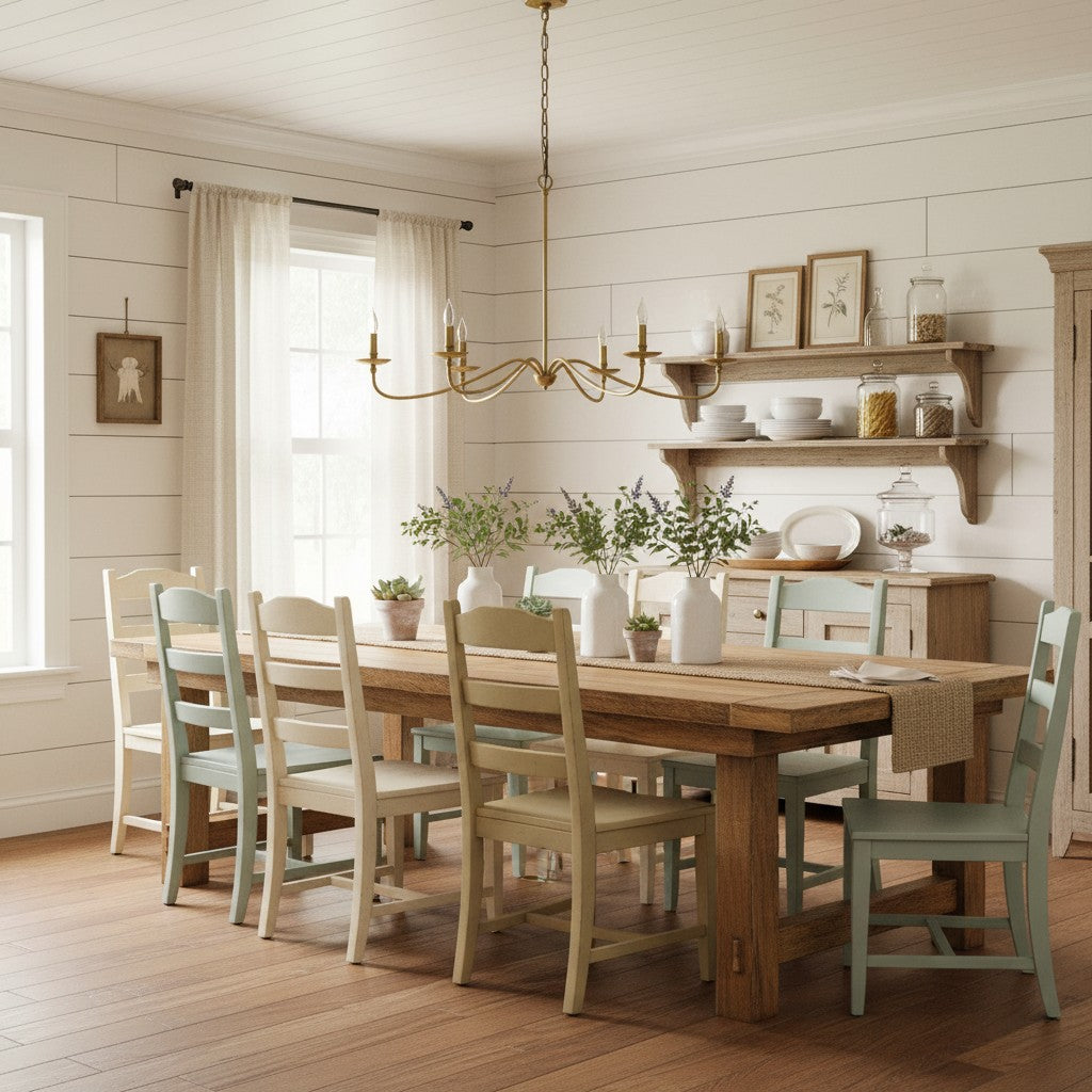 Freyza | Iron Chandelier – Minimalist Dining Room Living Room