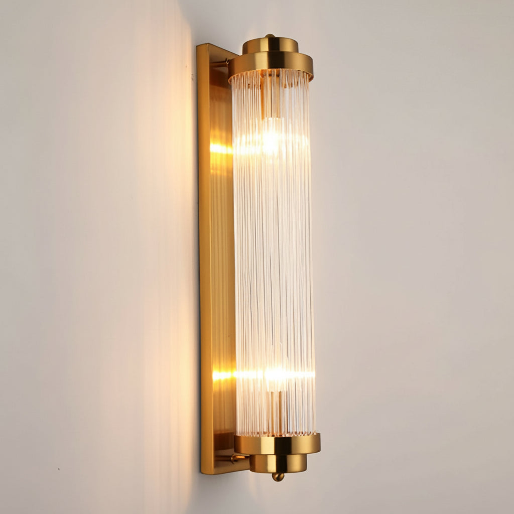 Freyza - LED Wall Sconce – Adjustable Crystal & Gold Nordic Lamp (41cm / 16in)
