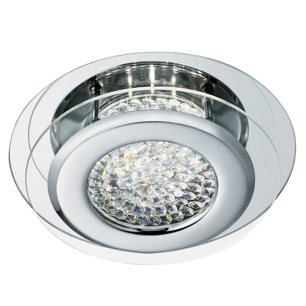 Freyza - Brianna Polished Chrome LED Flush Ceiling Light