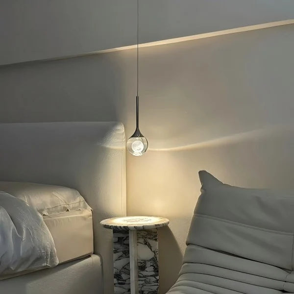 Freyza - Moon Clear Glass Ball Pendant Light