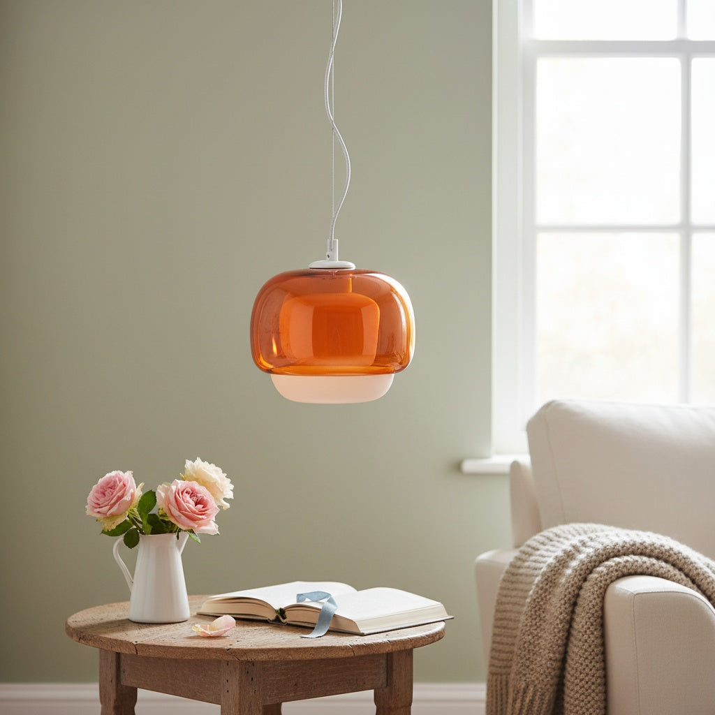 Freyza | Glass Pendant Light – Modern Kitchen Dining Room