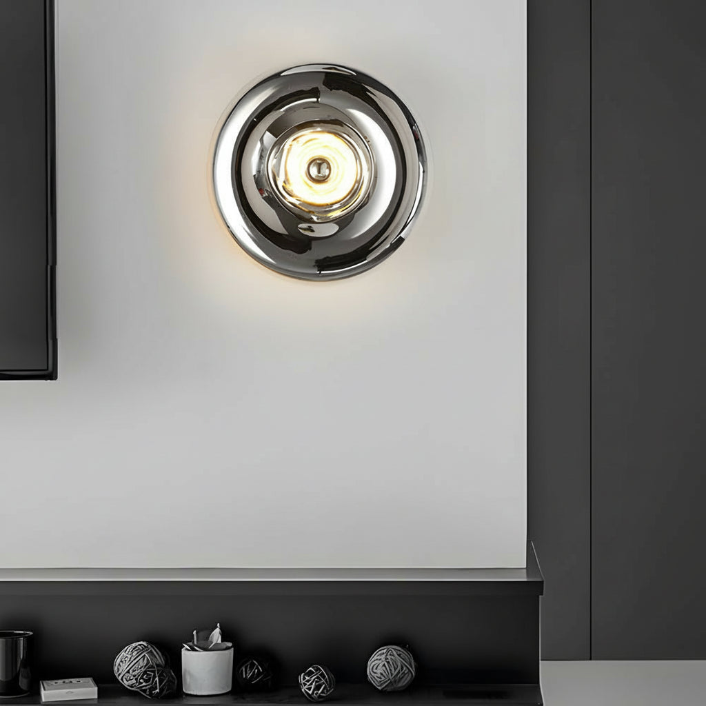 Freyza - Modern Lava Glass LED Wall Sconce – Creative Melting Art Wall Light (Gold/Silver/Rose Gold)