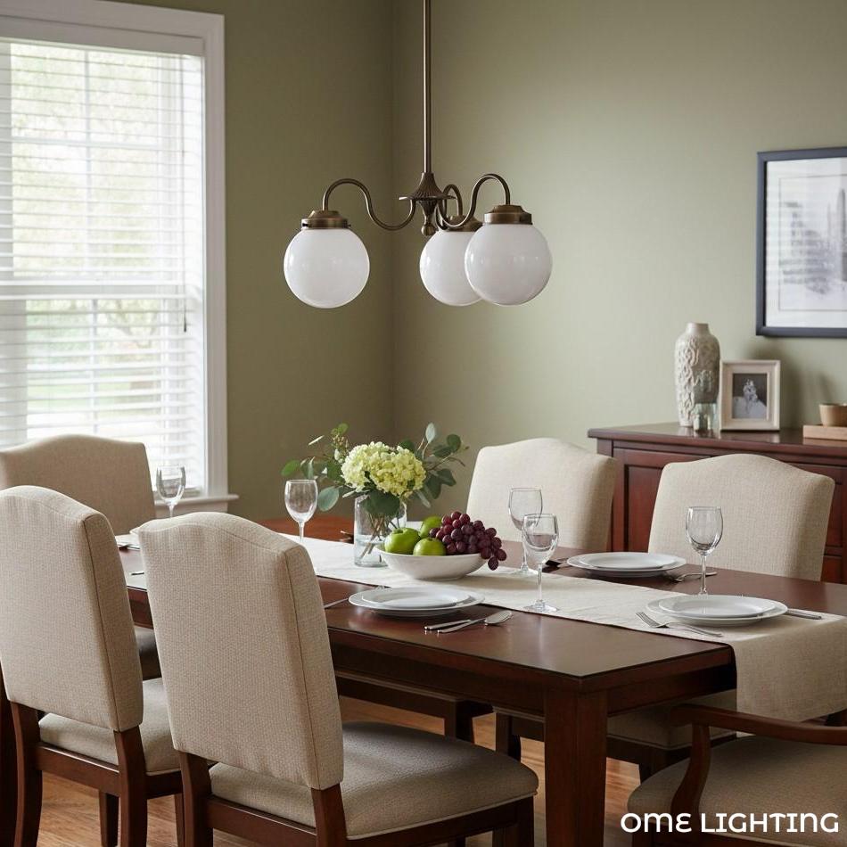 Freyza | 3-Light Glass Chandelier – Dining Room Living Room