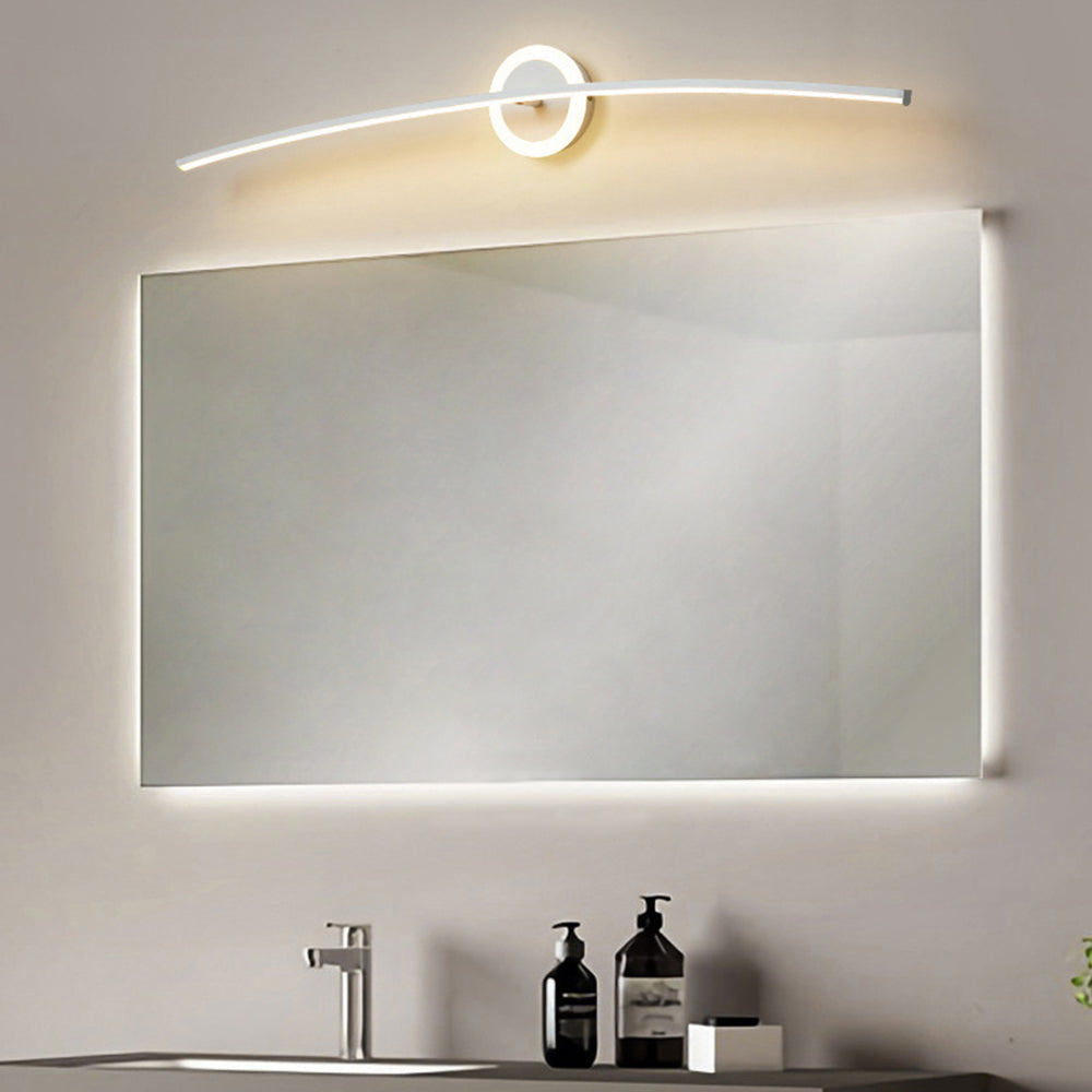 Freyza | Applique de meuble-lavabo blanche – Miroir moderne pour meuble-lavabo de salle de bains