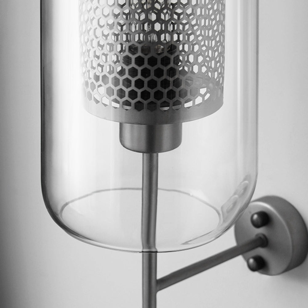 Freyza | Kiri Industrial Classy Glass Indoor Wall Light – Industrial Bedroom Living Room