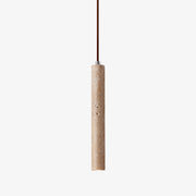 Suspension cylindrique en travertin Freyza | Olvynarae – Cuisine et salle à manger