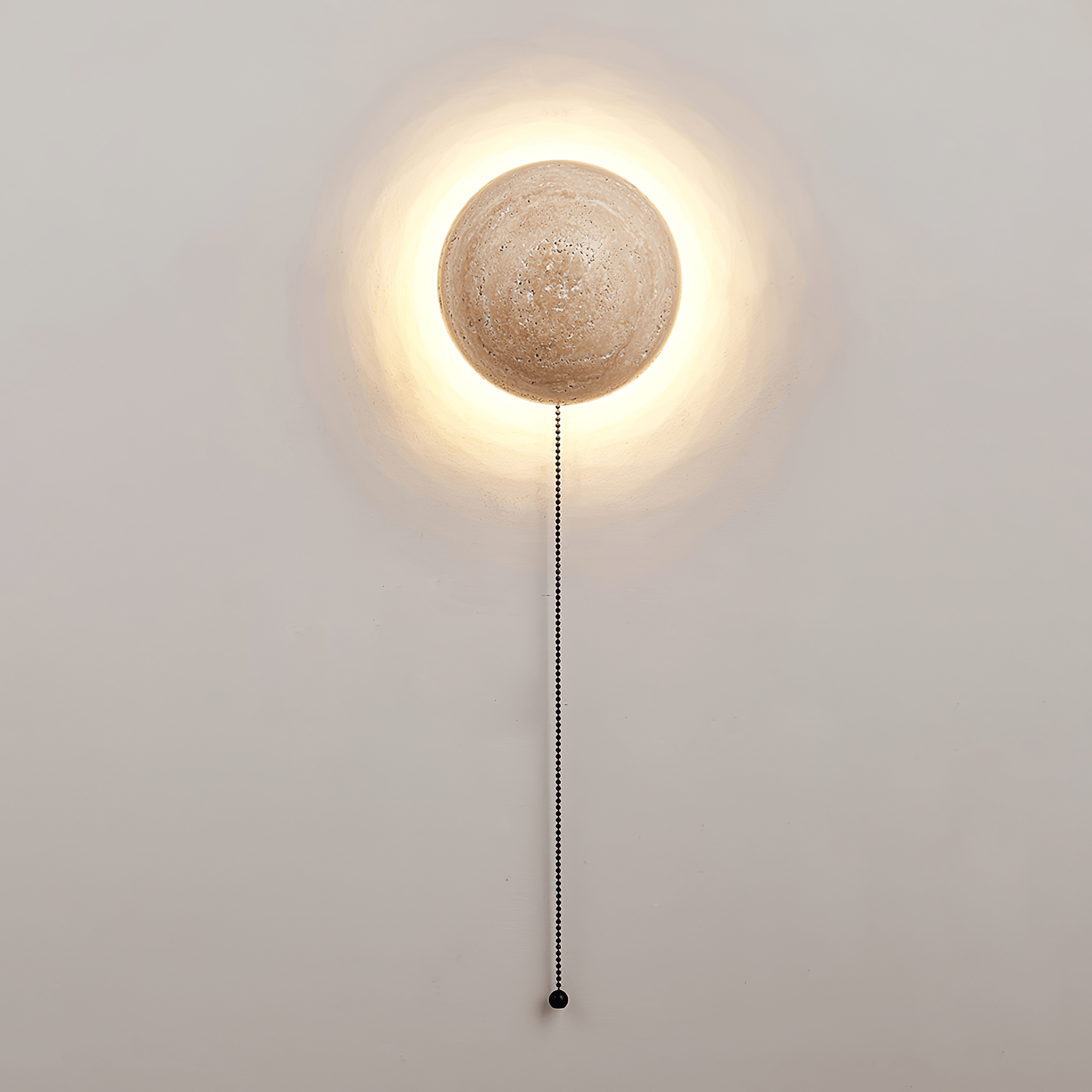 Freyza | Applique murale minimaliste en travertin Nyvarion – Chambre et couloir minimalistes