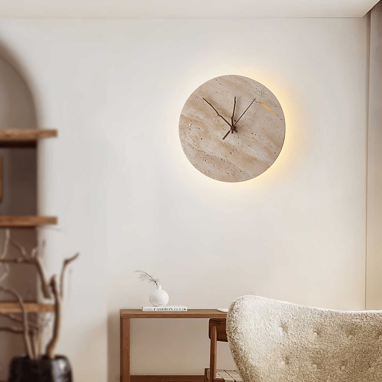 Applique murale Freyza | Volira en travertin – chambre, couloir