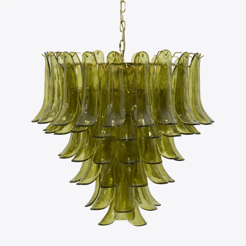 Freyza | Lustre Aurora en verre vert – Salle à manger, salon