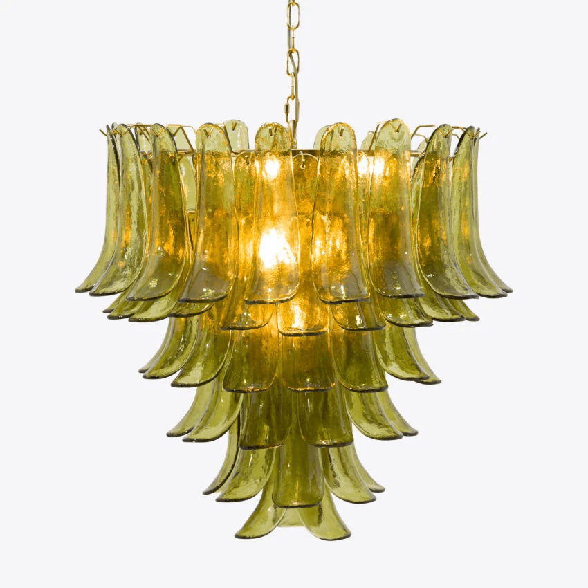 Freyza | Lustre Aurora en verre vert – Salle à manger, salon
