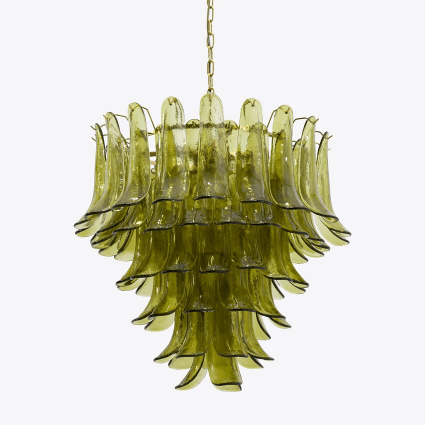 Freyza | Lustre Aurora en verre vert – Salle à manger, salon