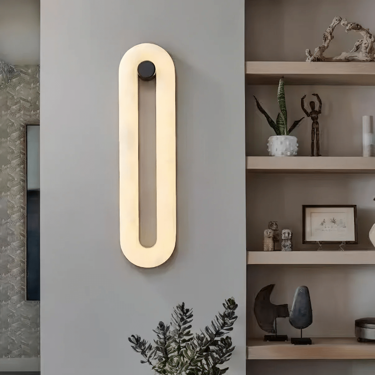 Freyza | Aurea – Applique murale moderne en albâtre pour chambre et couloir