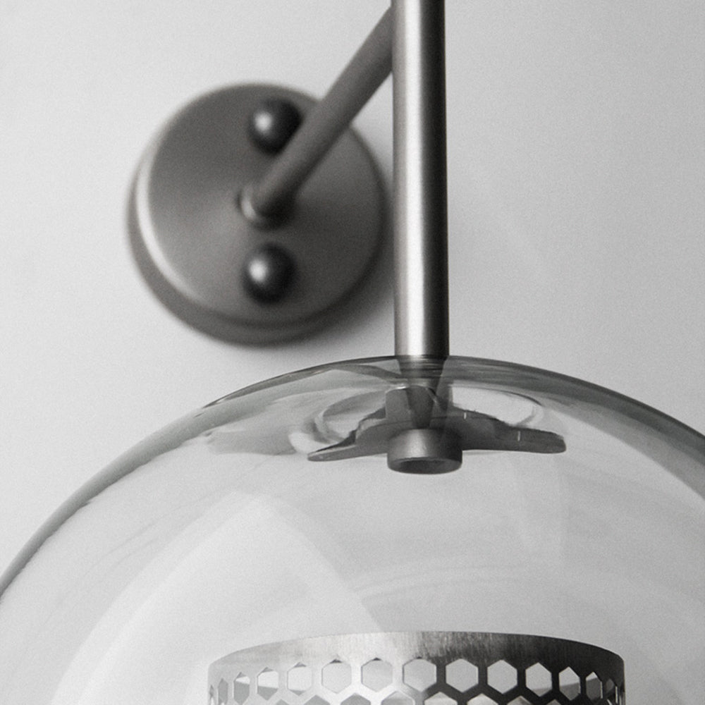 Freyza | Kiri Industrial Classy Glass Indoor Wall Light – Industrial Bedroom Living Room