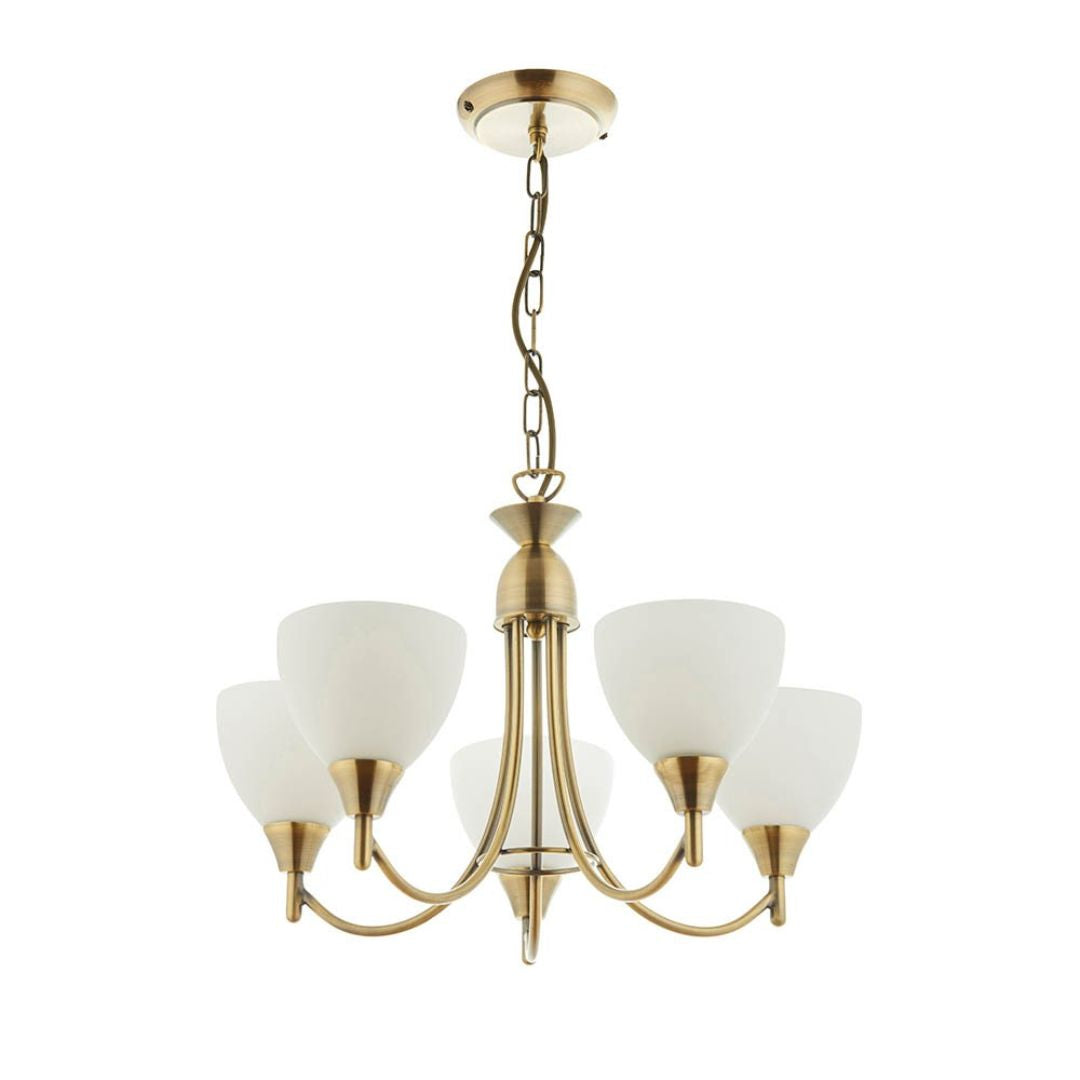 BrassElegance | Stylish Adjustable Antique Brass Ceiling Light Fixture 6