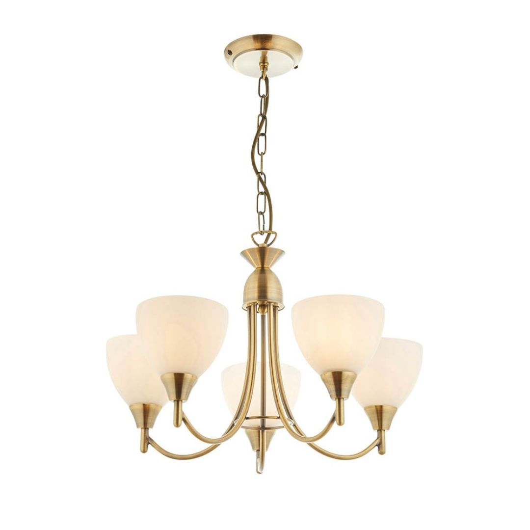 BrassElegance | Stylish Adjustable Antique Brass Ceiling Light Fixture 7