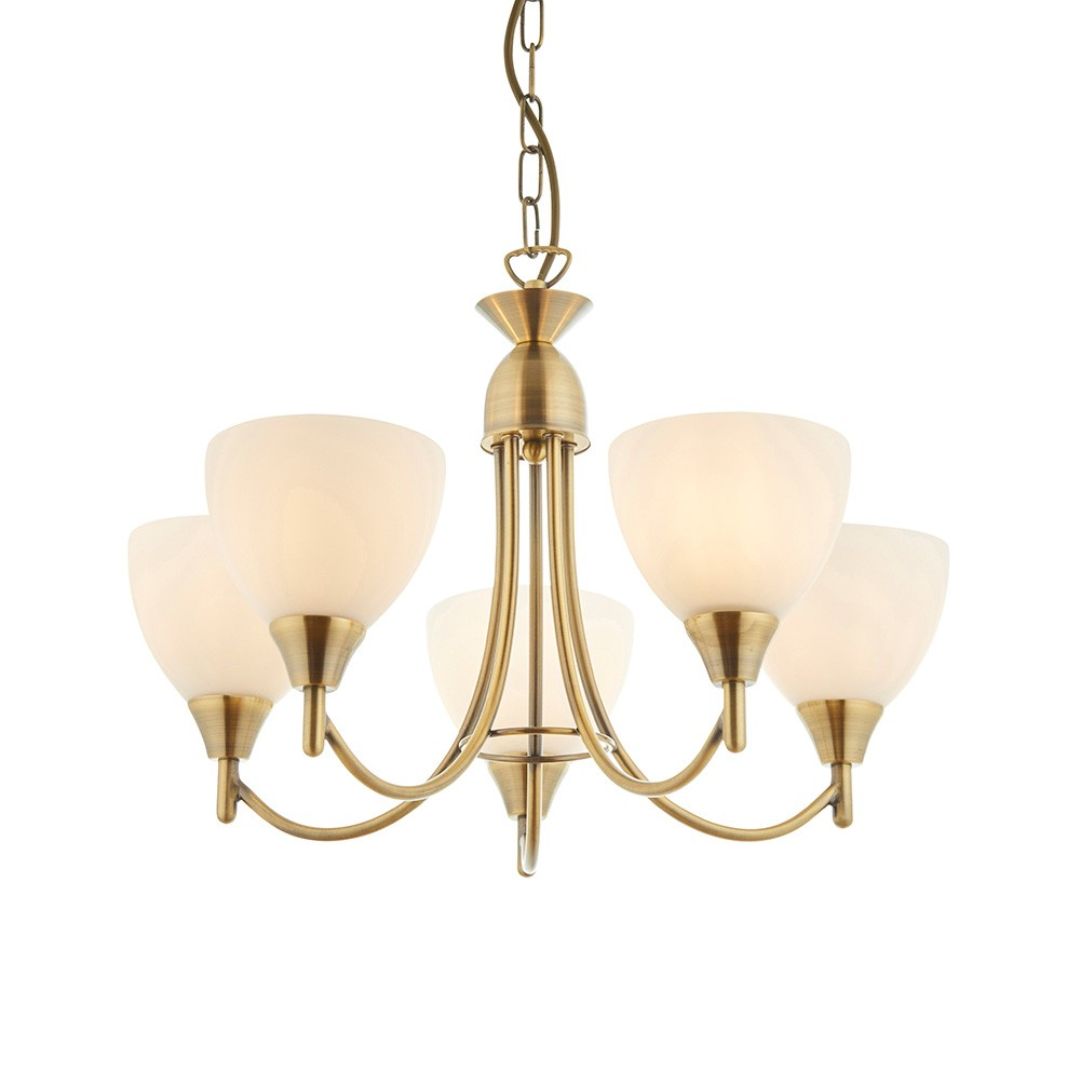 BrassElegance | Stylish Adjustable Antique Brass Ceiling Light Fixture 8