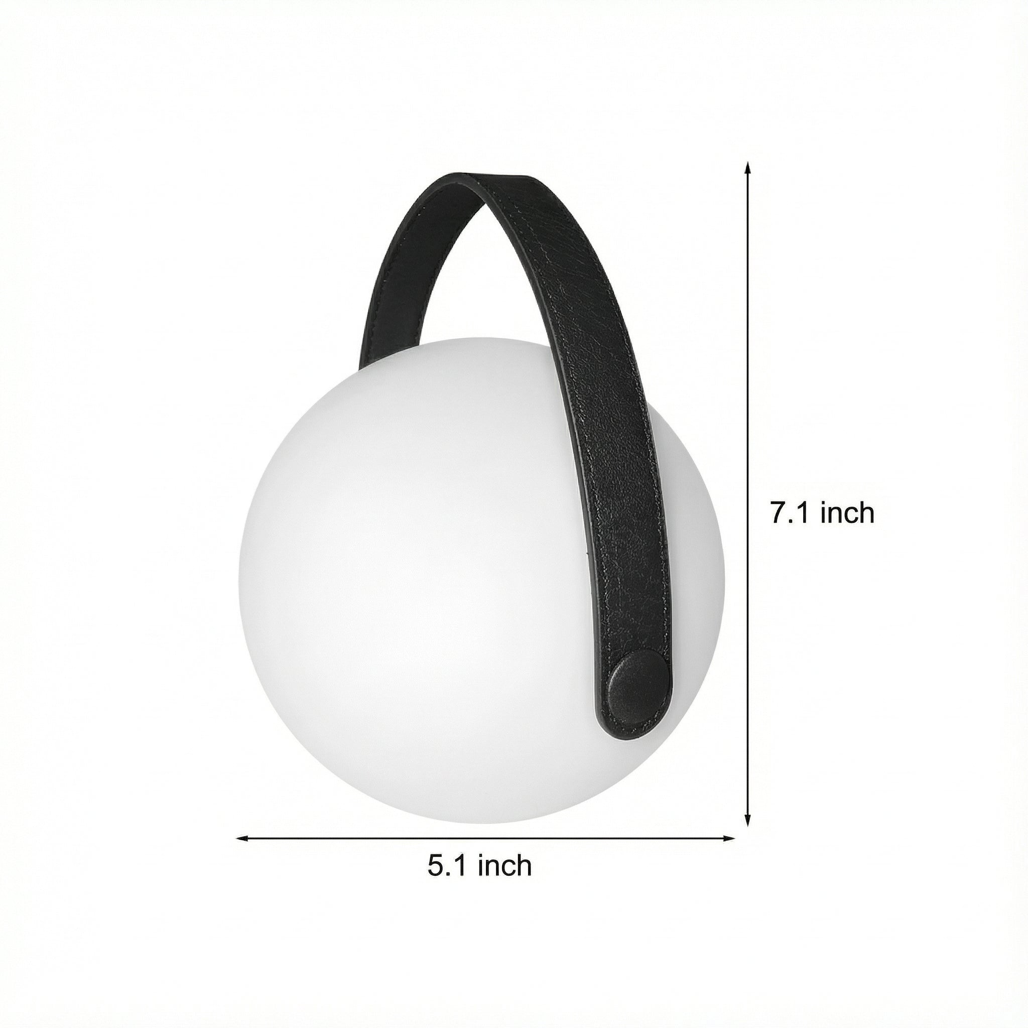 Freyza - Kugel Tischlampe Tragbar RGB LED Farbwechselnd 18cm / 7in