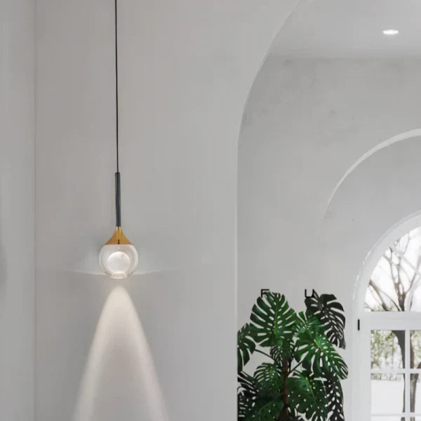Freyza - Moon Clear Glass Ball Pendant Light