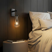 Freyza - LED Wall Sconce Light – Modern Water Drop Copper Crystal (50x21cm / 19.7x8.3in)