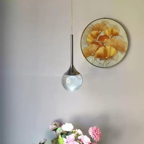 Freyza - Moon Clear Glass Ball Pendant Light