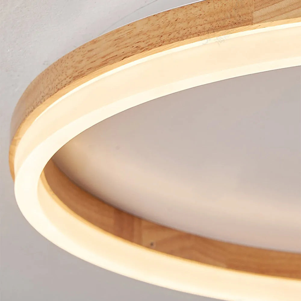 Freyza | Plafonnier en bois Tomo à montage encastré – Chambre, couloir, cuisine