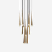 Freyza | Lustre en laiton noir avec abat-jour en cristal – Salle à manger, salon