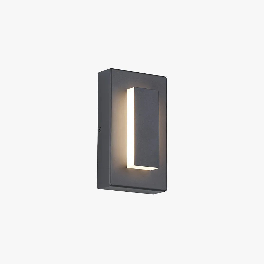 Freyza | Kasso Modern Square Bronze Outdoor Wall Light – Modern Garden Porch Exterior