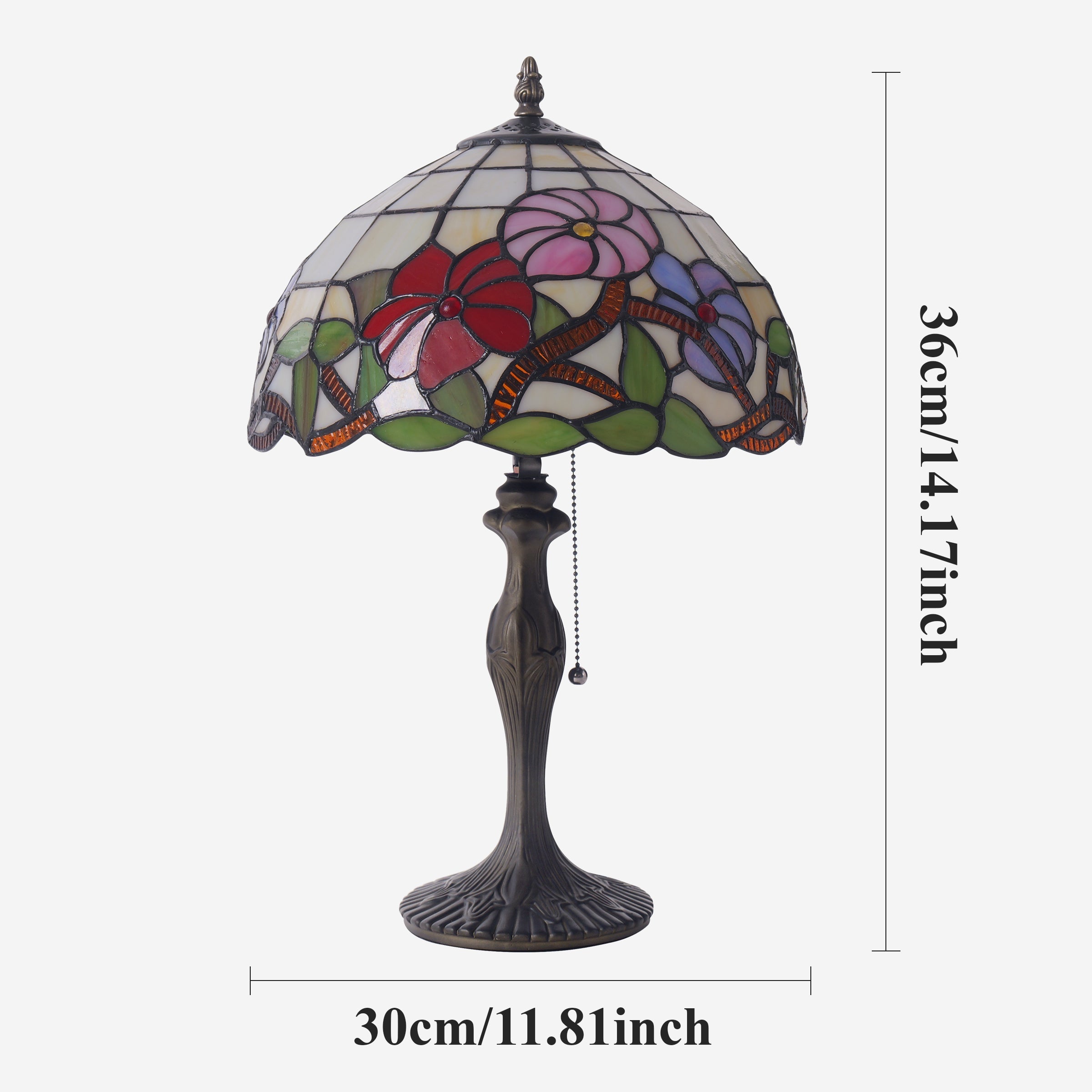 FloraGlow | Elegant Handcrafted Stained Glass Table Lamp 4
