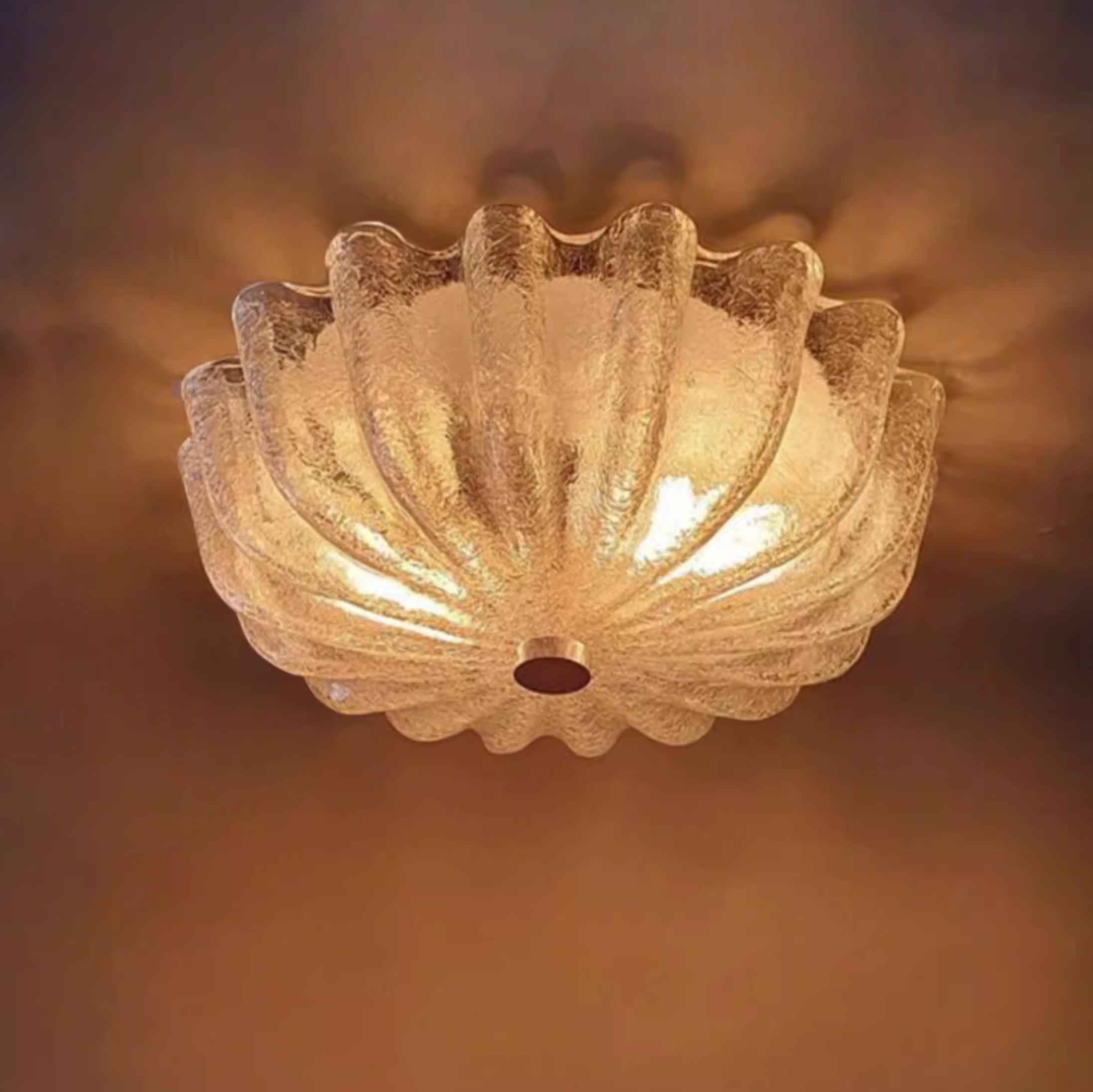 Freyza | Norduli Modern Flower Glass Ceiling Light – Modern Bedroom Living Room