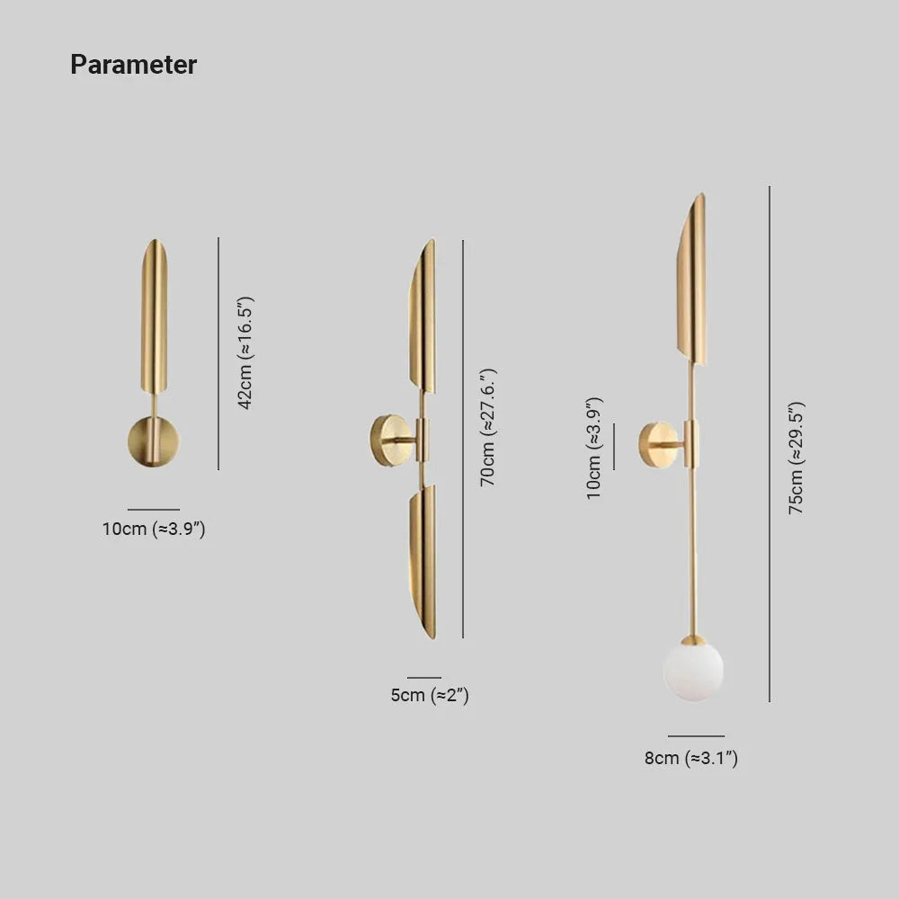 Freyza | Phira luxuriöse goldene Doppelkopf-Wandleuchte für den Innenbereich – Schlafzimmer, Wohnzimmer