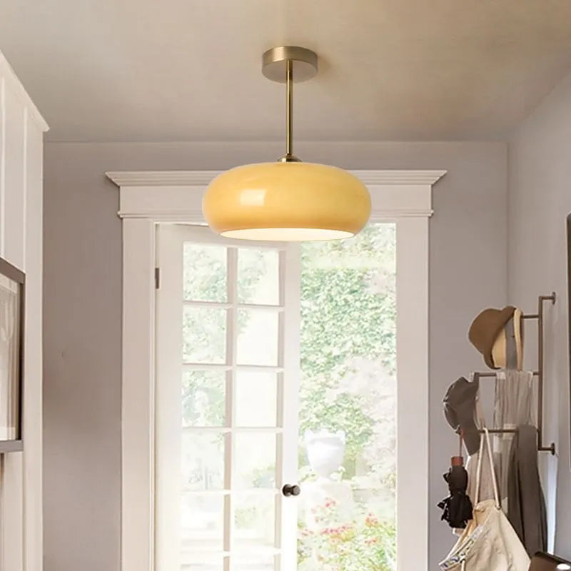 Freyza | Plafonnier encastré en verre Charlotte – chambre, couloir, cuisine