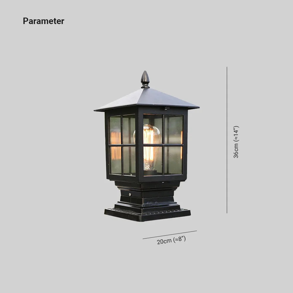 Freyza | Etilo Modern Metal Glass Outdoor Light – Modern Garden Exterior Patio