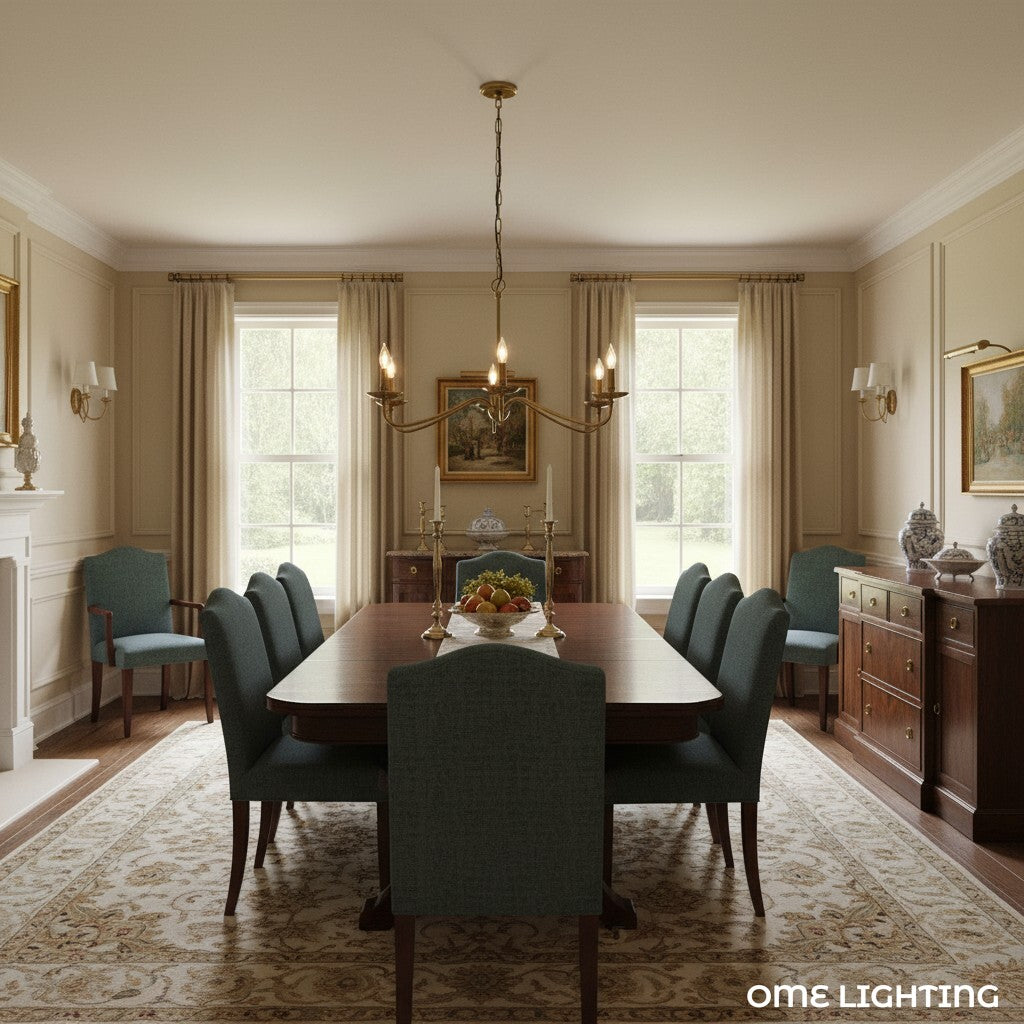 Freyza | Iron Chandelier – Minimalist Dining Room Living Room