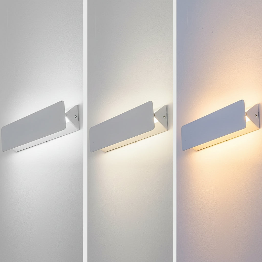 Freyza - Nordic Linear LED Wall Sconce – 270° Rotatable Adjustable Light (White Aluminum)