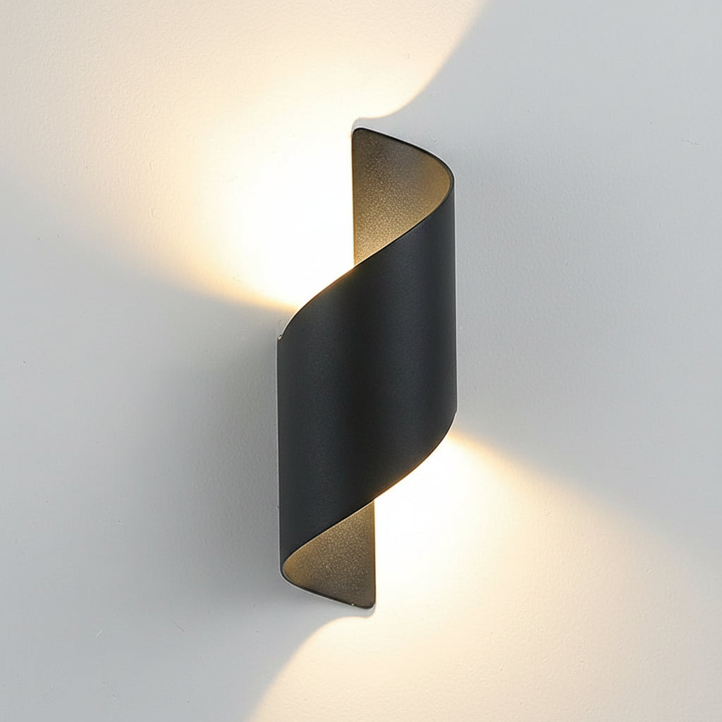 Freyza - Spiral-LED-Wandleuchte – wasserdichtes Aluminium mit zweiseitigem Licht 10W (Innen/Außen)