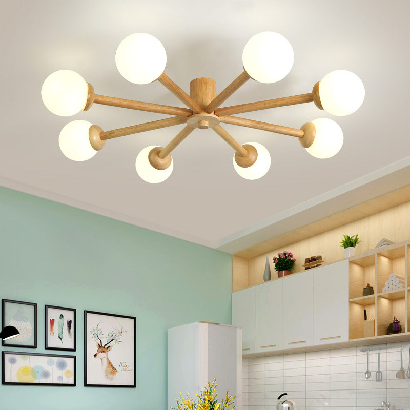 Freyza | Plafonnier semi-encastré à 8 lumières – Chambre, couloir, cuisine