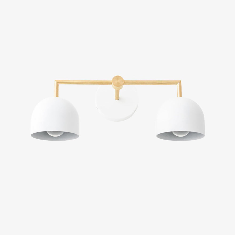 Freyza | Messing Weiße Wandleuchte – Zeitgenössisches Schlafzimmer Flur
