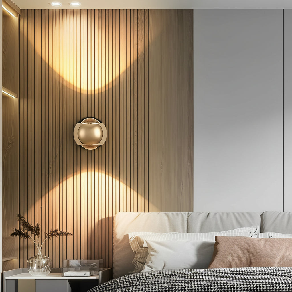 LED Wall Washer Sconce | Round Up Down Aluminum 7W 10cm / 4in Modern Art Gallery Light