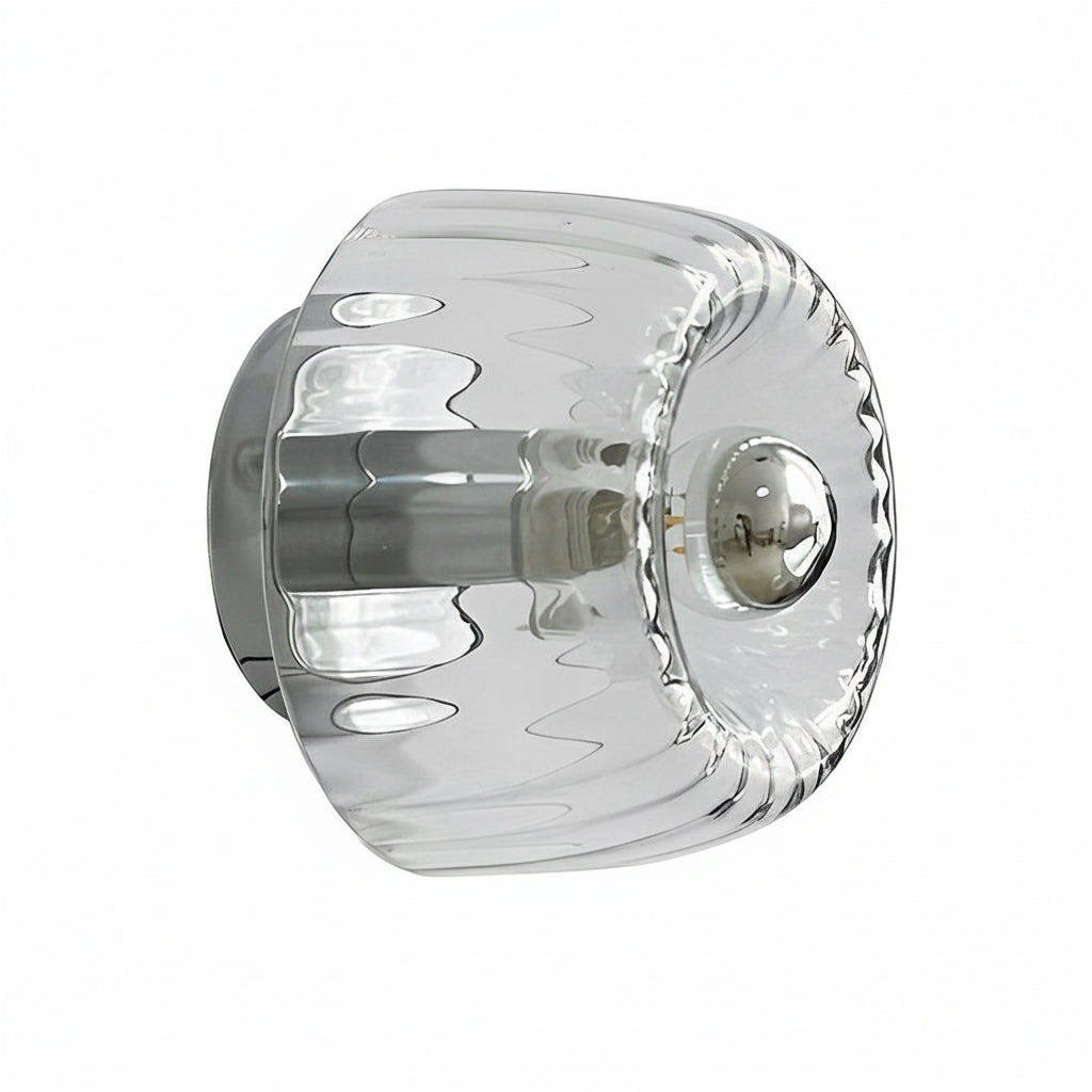 Freyza - LED Wall Sconce Light – Modern Jellyfish Round Glass (16x13cm / 6.3x5.1in)