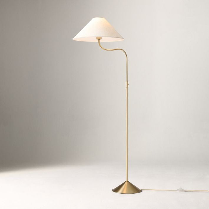 Freyza | Linen Floor Lamp – Contemporary Living Room Bedroom