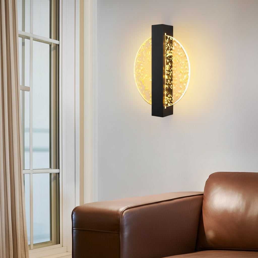 Freyza - LED Wall Sconce Light – Modern Nordic Geometric Acrylic Bedside (25x20cm / 9.8x7.9in)