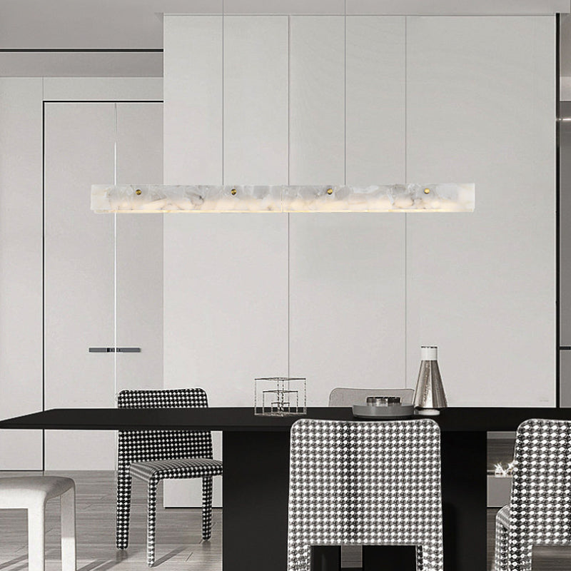 Freyza | Suspension en marbre blanc – Cuisine moderne et salle à manger