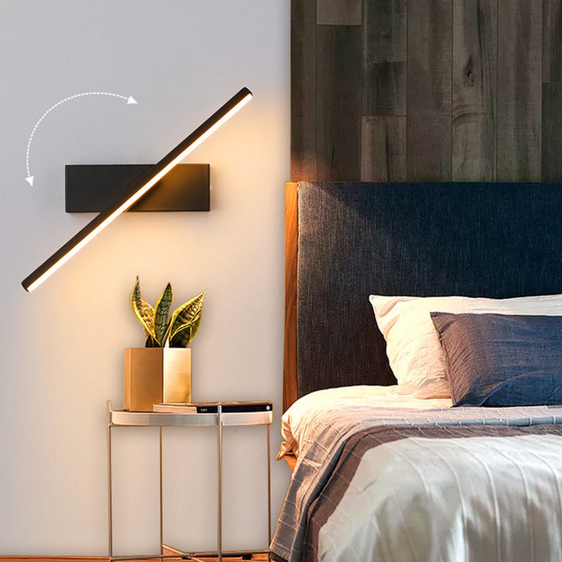 Freyza | Applique murale intérieure orientable Struve noire et blanche – chambre, salon