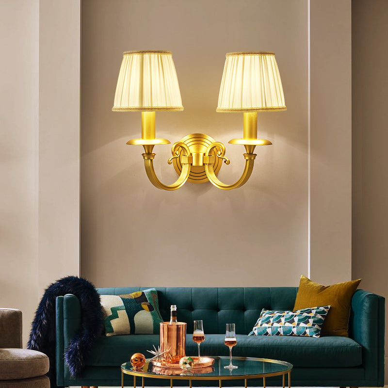 Freyza | Silva Decorative Indoor Fabric Indoor Wall Light – Bedroom Living Room