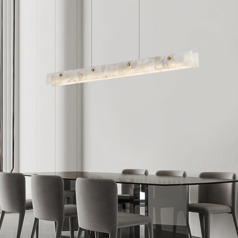 Freyza | Suspension en marbre blanc – Cuisine moderne et salle à manger