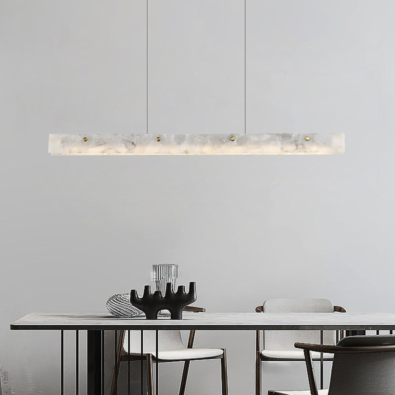 Freyza | Suspension en marbre blanc – Cuisine moderne et salle à manger