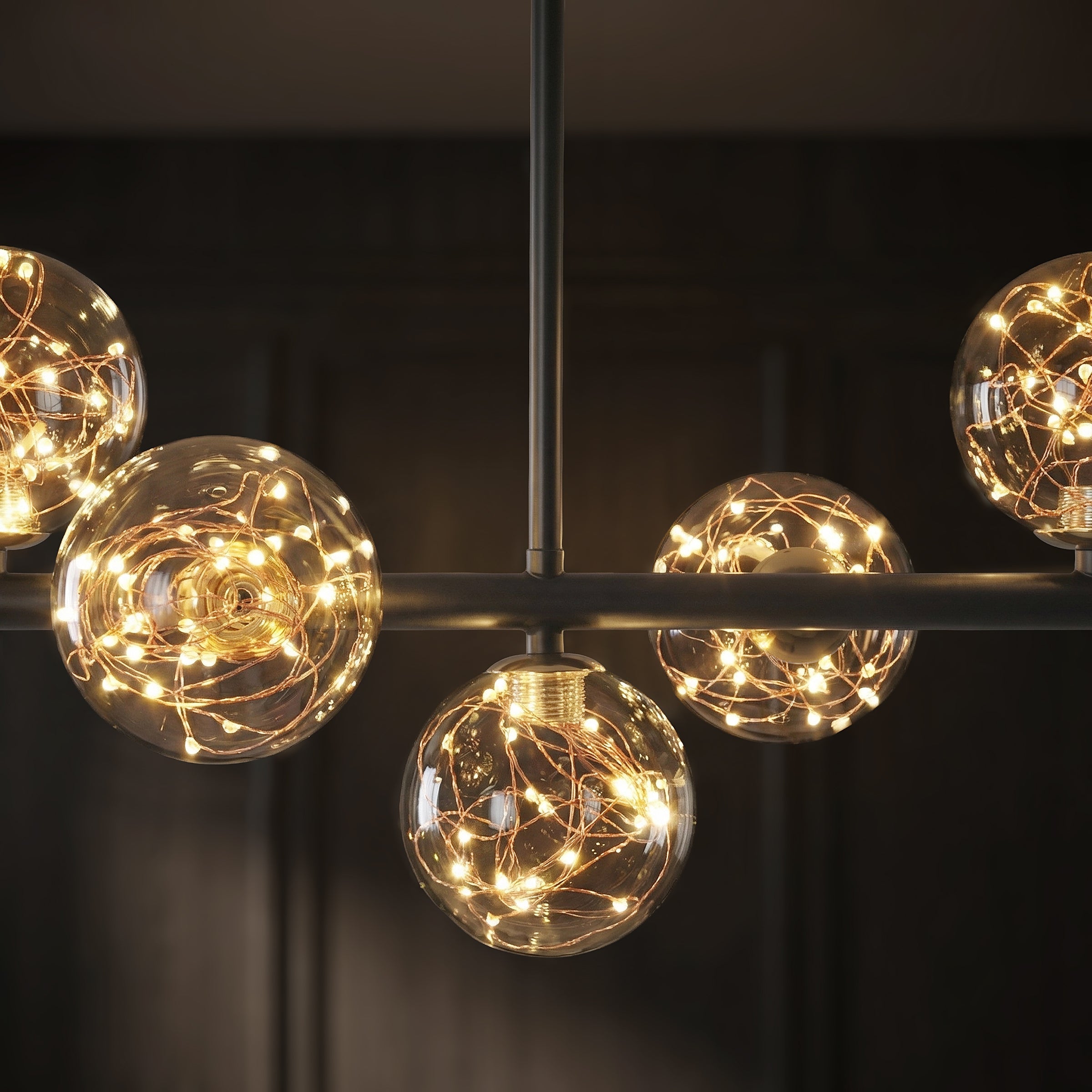 Freyza - Lightsin Cumulus - Modern Metal Chandelier with LED Starry Sky Effect