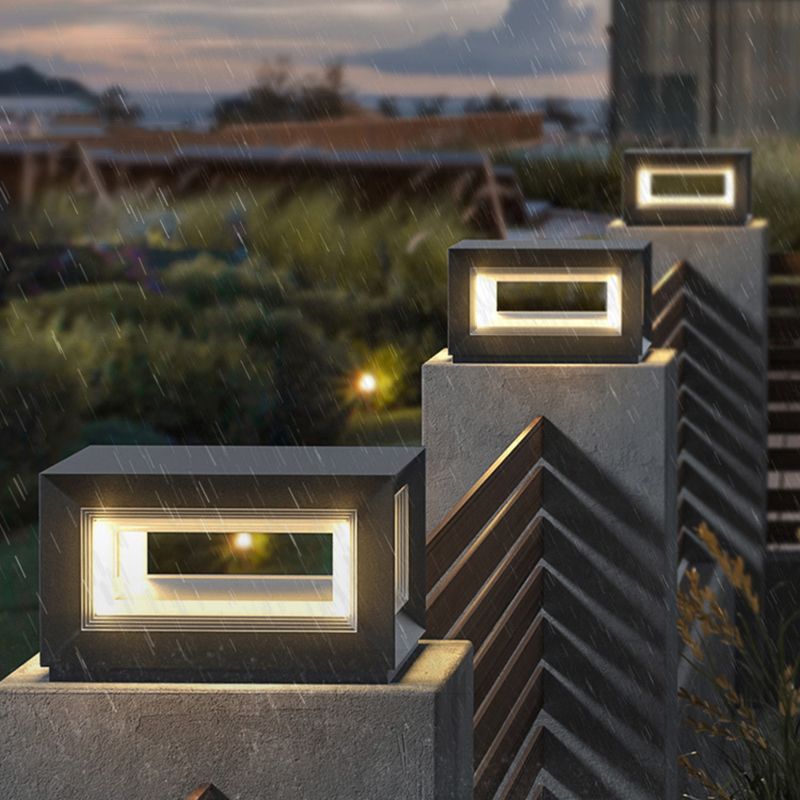 Freyza | Lampe d’extérieur noire – Éclairage contemporain pour jardin, extérieur et terrasse